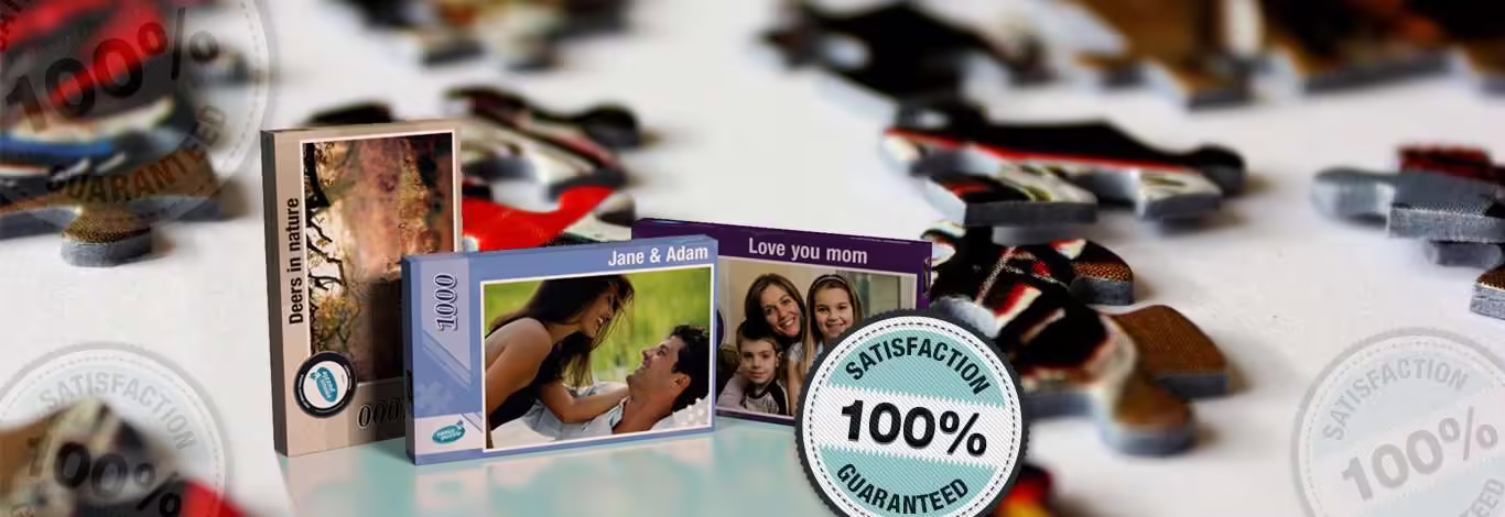 Embalagem de alta qualidade e peças resistentes quebra-cabeças de fotos